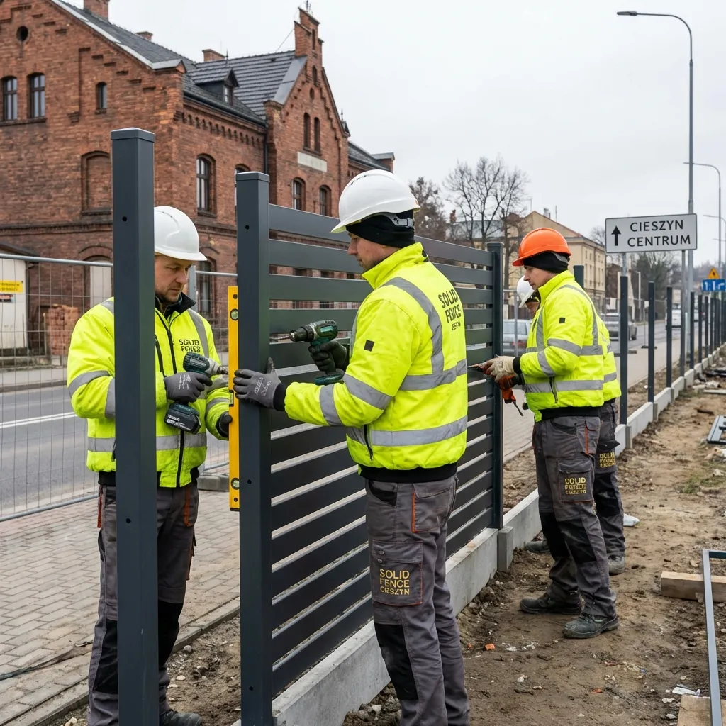 Montaż ogrodzeń panelowych w Cieszynie
