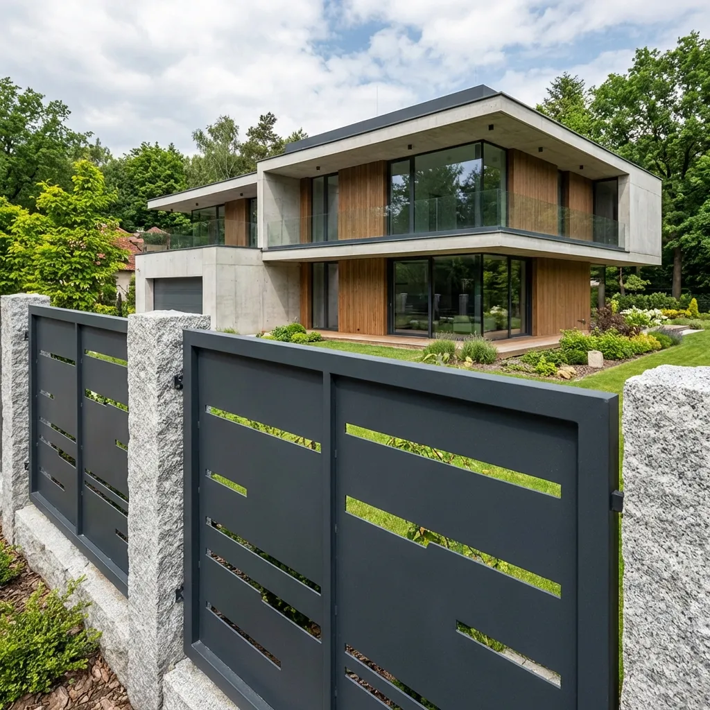 Nowoczesne ogrodzenie na posesji w Jastrzębiu-Zdroju